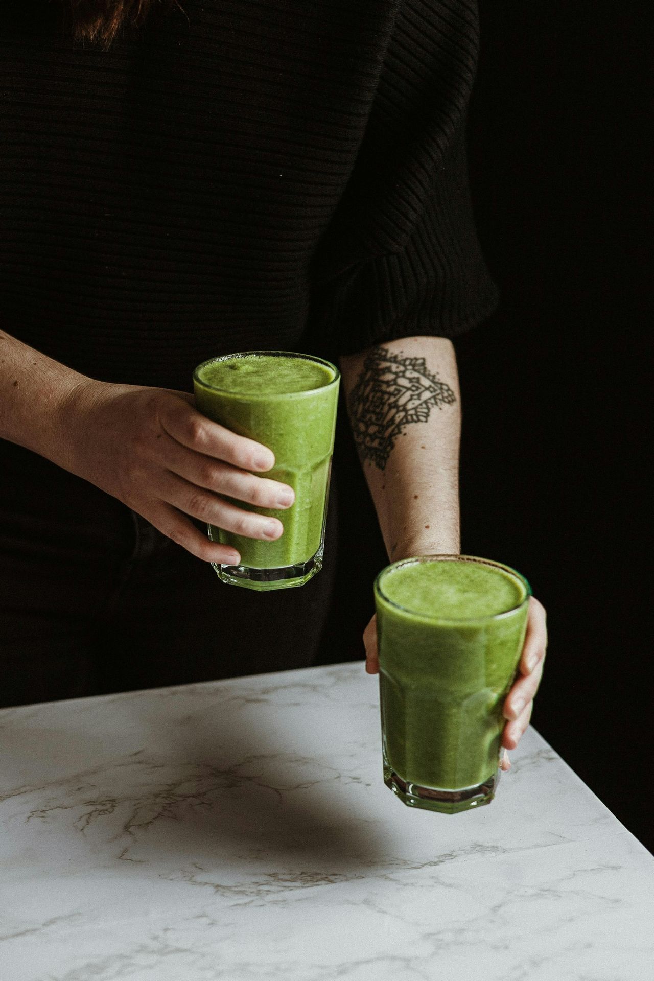Moringa drinking glass